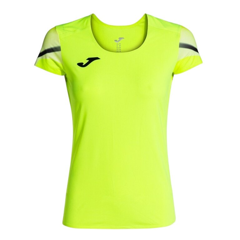 Joma Running Shirt Elite XI (quick-drying, breathable) neon yellow/black Ladies