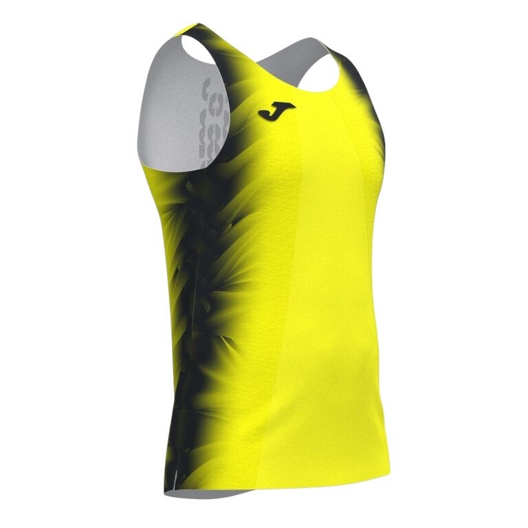 Joma Running Tank Top Elite XI (sleeveless) fluorescent yellow/navy blue ladies