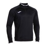 Joma Pullover Combi Premium Sweatshirt (Half-Zip, Stand-Up Collar) black/white men's