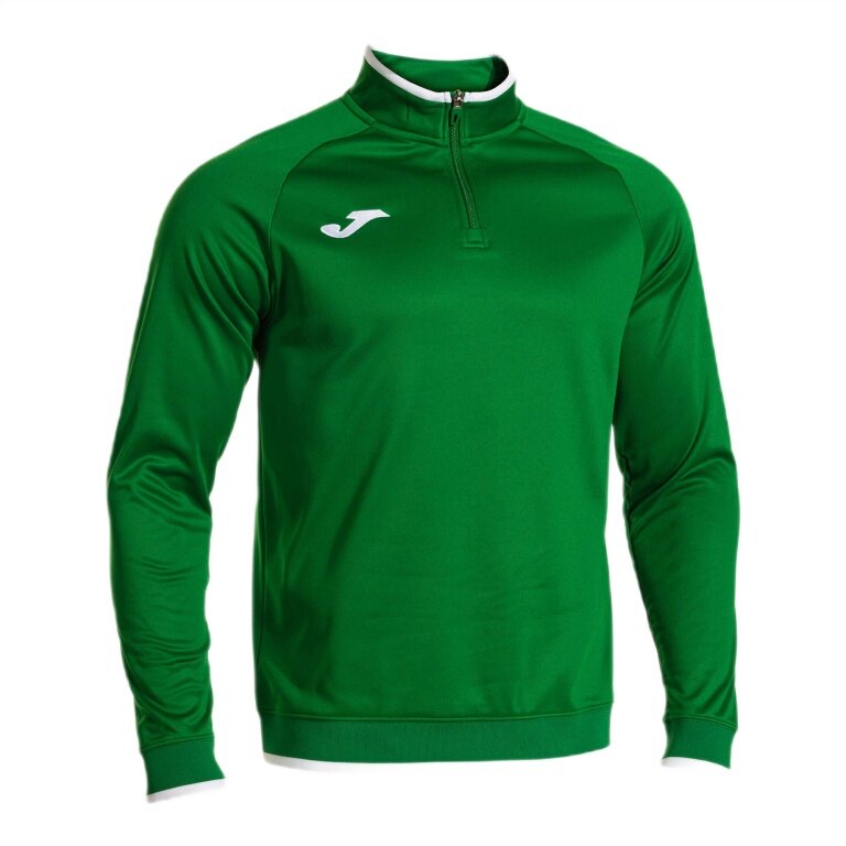 Joma Pullover Combi Premium Sweatshirt (Half-Zip, Stand-Up Collar) green men's