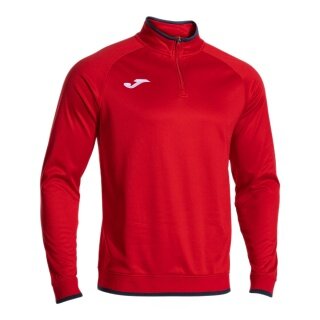 Joma Pullover Combi Premium Sweatshirt (Half-Zip, Stand-Up Collar) red/navy blue Men's