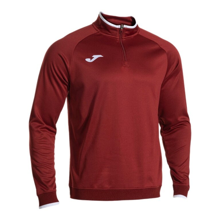 Joma Pullover Combi Premium Sweatshirt (Half-Zip, Stand-Up Collar) burgundy Men's