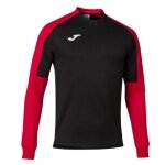 Joma Pullover Eco Championship Sweatshirt (Half-Zip, high wearing comfort) black/red men's