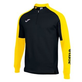 Joma Pullover Eco Championship Sweatshirt (Half-Zip, high wearing comfort) black/yellow men's