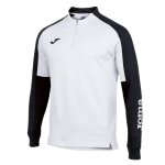 Joma Pullover Eco Championship Sweatshirt (Half-Zip, high wearing comfort) white/black men's
