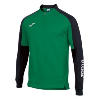 Joma Pullover Eco Championship Sweatshirt (Half-Zip, high wearing comfort) green/black men's