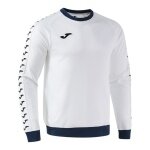 Joma Pullover Sweatshirt Heroic (100% Polyester, fleece fabric) white/navy blue men's