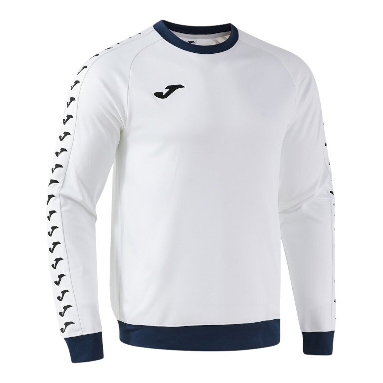 Joma Pullover Sweatshirt Heroic (100% Polyester, fleece fabric) white/navy blue men's