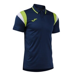 Joma Sport Polo Terra (light, breathable) dark blue/lime green men's