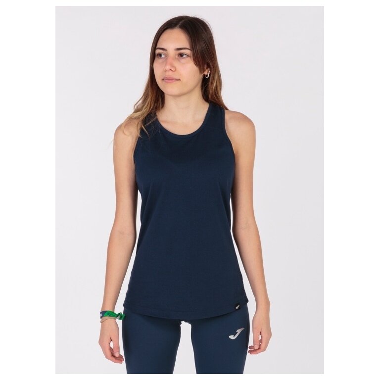 Joma Sport Tank Top Oasis (100% Cotton) navy blue Ladies