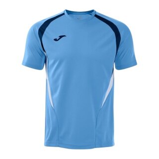 Joma Sport T-shirt Championship 20 (high wearing comfort, recycled polyester) light blue/dark blue men's