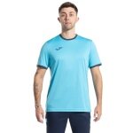Joma Sport T-shirt Combi Premium (100% Polyester, breathable) turquoise blue men's