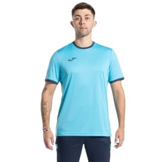 Joma Sport T-shirt Combi Premium (100% Polyester, breathable) turquoise blue men's