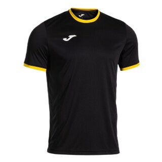 Joma Sport T-shirt Combi Premium (100% Polyester, breathable) black/yellow men's