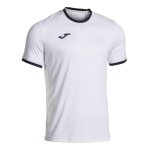 Joma Sport T-shirt Combi Premium (100% Polyester, breathable) white/navy men's