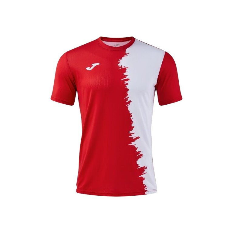 Joma Sport T-shirt Picacho City (light, stretchy material) red/white men's