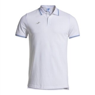 Joma Sport Polo Comfort Classic (breathable, comfortable) white men's