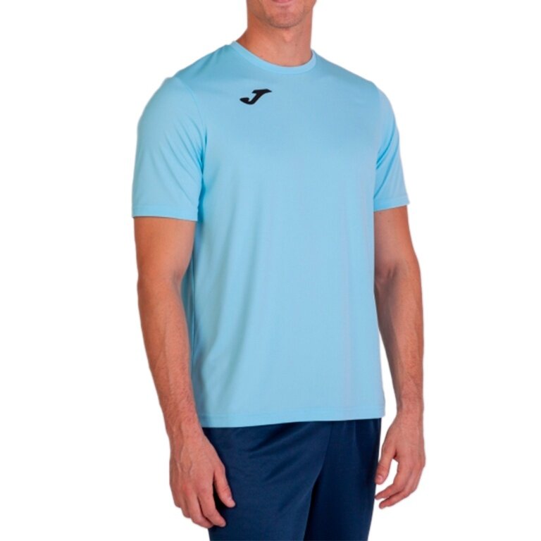 Joma Sport T-shirt Combi (100% Polyester) sky blue men's