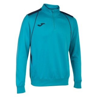Joma Pullover Championship VII Sweatshirt (Half-Zip, Fleece Lining) turquoise/navy Men
