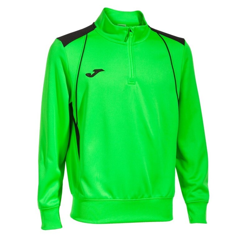 Joma Pullover Championship VII Sweatshirt (Half-Zip, Fleece Lining) Neon Green Men