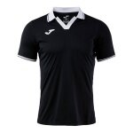 Joma Tennis Polo Galaxy (100% recycled Polyester, lightweight, breathable) black/white men's