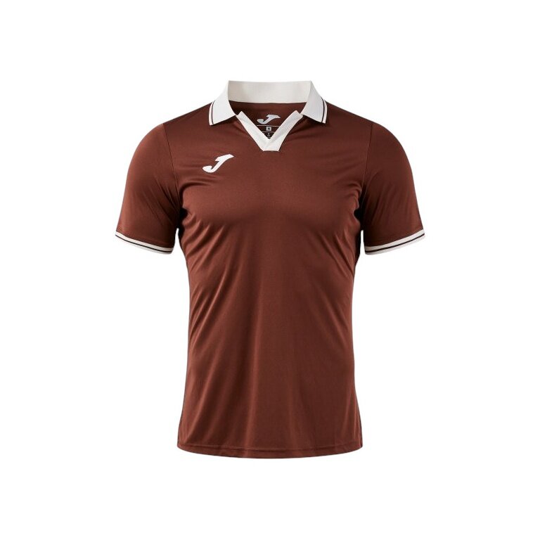 Joma Tennis Polo Galaxy (100% recycled Polyester, lightweight, breathable) brown/beige men's