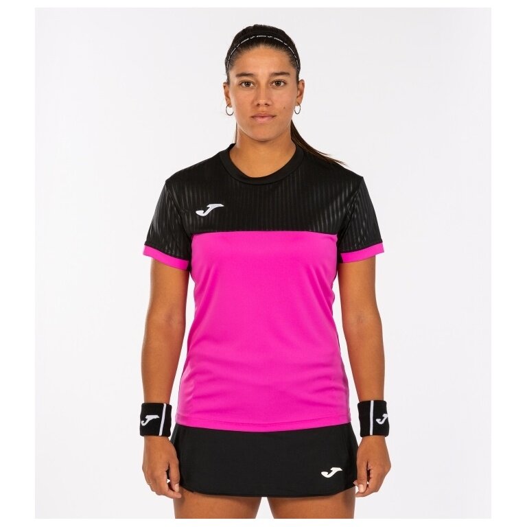 Joma Tennis Shirt Montreal (100% Polyester) pink/black Women