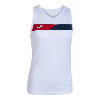 Joma Tennis Tank Court Sleeveless (optimal freedom of movement) white/red ladies