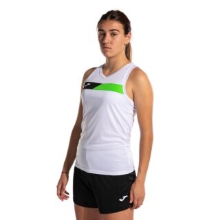 Joma Tennis Tank Court Sleeveless (optimal freedom of movement) white/neon green ladies
