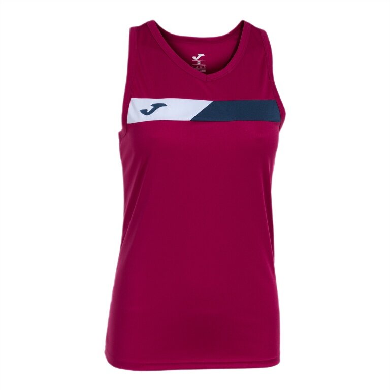 Joma Tennis Tank Court Sleeveless (optimal freedom of movement) blood red/navy blue ladies
