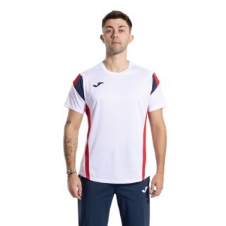 Joma Tennis T-Shirt Short Montreal 2025 white/red/navy men's