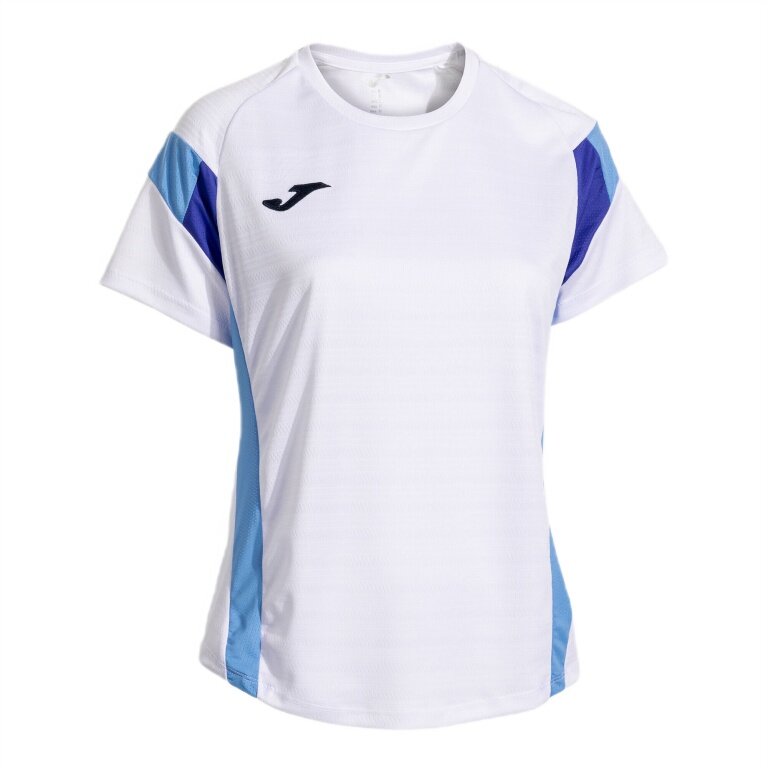 Joma Tennis Shirt Short Sleeve Montreal 2025 white/blue Ladies