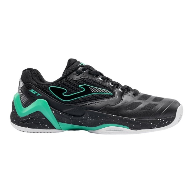 Joma Tennis Shoes Set 2601 Allcourt/Stability Black/Turquoise Men's