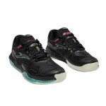 Joma Tennis Shoes Point 2601 Clay/Sand Court Black/Teal Men's
