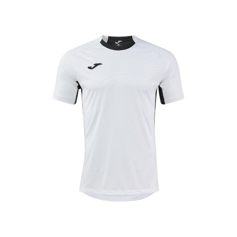 Joma Training T-shirt Kick Pro (elastic material, lightweight, breathable) white/black men's