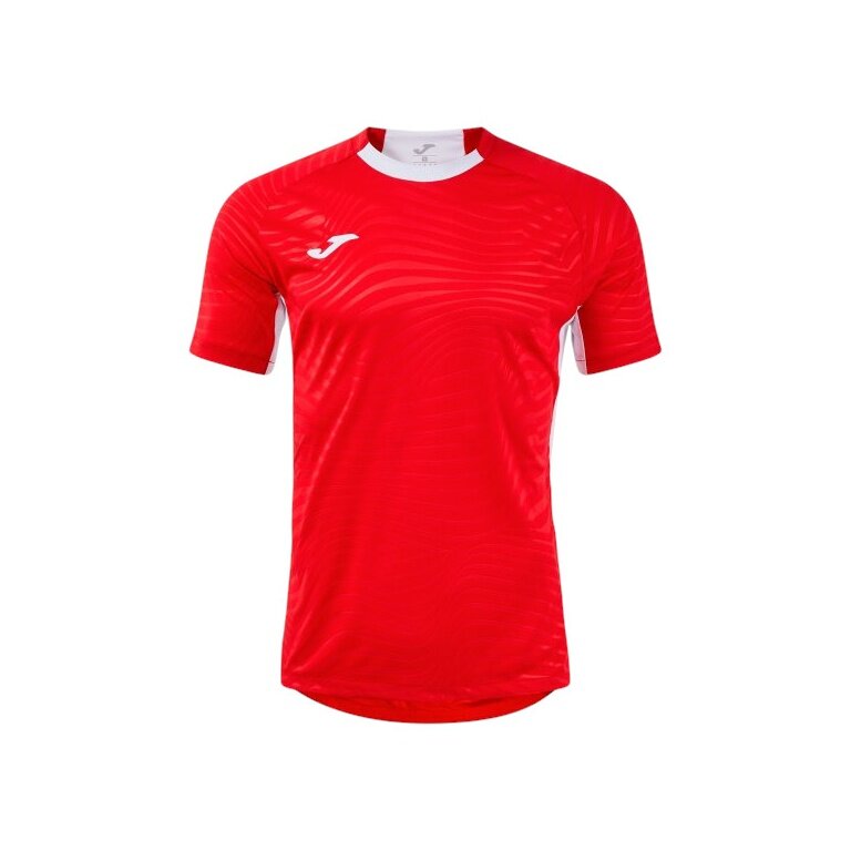 Joma Training T-shirt Kick Pro (elastic material, lightweight, breathable) red/white men's