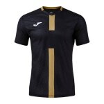 Joma Proteam III Training T-Shirt (V-neck, lightweight, breathable) black/gold men's