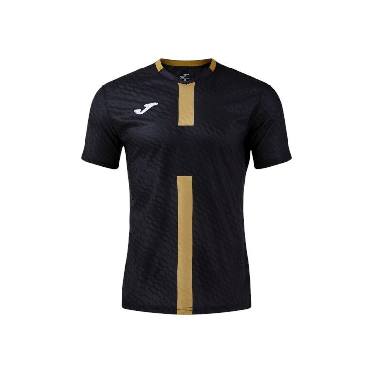 Joma Proteam III Training T-Shirt (V-neck, lightweight, breathable) black/gold men's