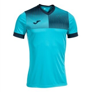 Joma Training T-shirt Eco Supernova (V-neck, lightweight, comfortable) turquoise/navy men's