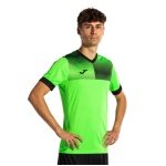 Joma Training T-shirt Eco Supernova (V-neck, lightweight, comfortable) green/black men's