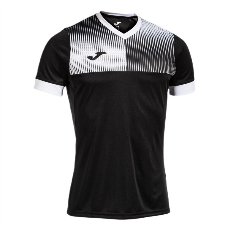 Joma Training T-shirt Eco Supernova (V-neck, lightweight, comfortable) black/white men's