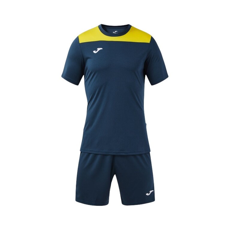 Joma tracksuit (shorts and short-sleeved shirt) Phoenix III set navy blue/yellow men's