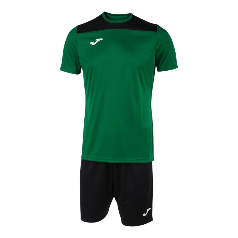 Joma tracksuit (shorts and short-sleeved shirt) Phoenix III set green/black men's