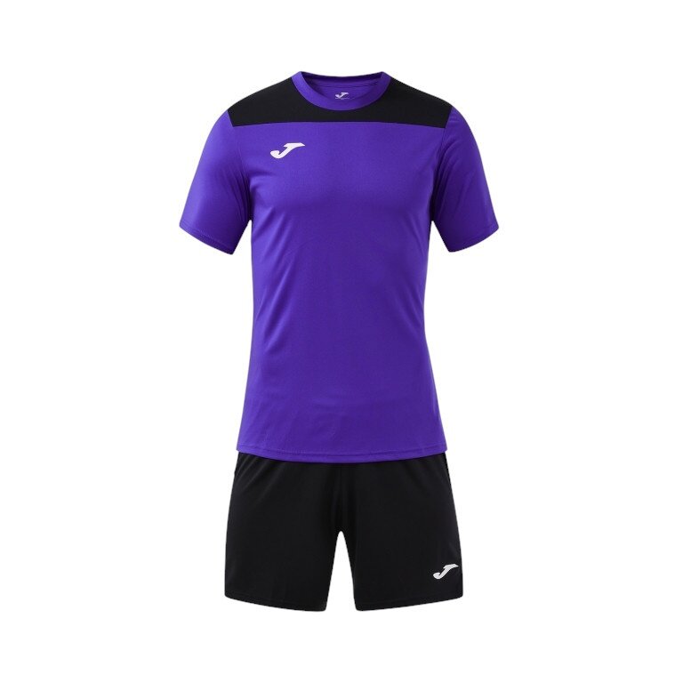 Joma tracksuit (shorts and short-sleeved shirt) Phoenix III set purple/black men's
