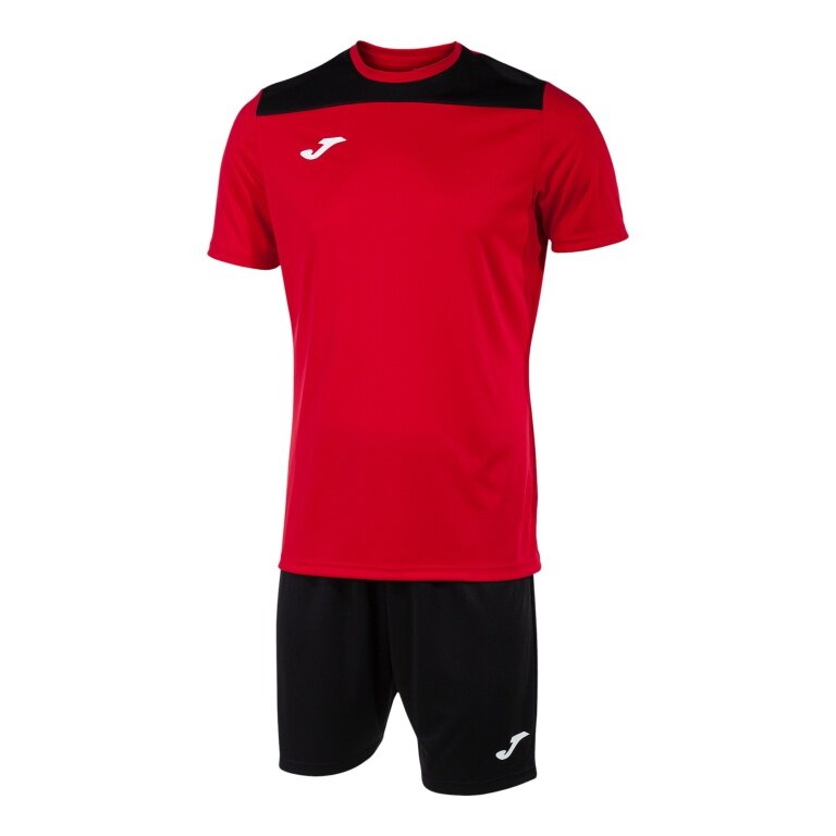 Joma tracksuit (shorts and short-sleeved shirt) Phoenix III set red/black men's