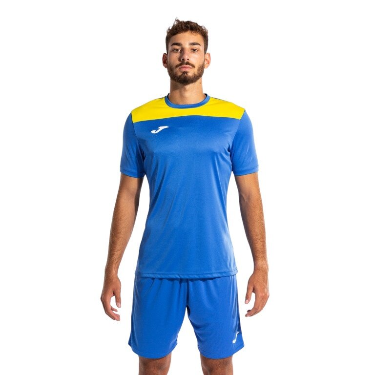 Joma tracksuit (shorts and short-sleeved shirt) Phoenix III set royal blue/yellow men's
