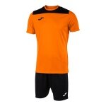 Joma tracksuit (shorts and short-sleeved shirt) Phoenix III Set orange/black men's