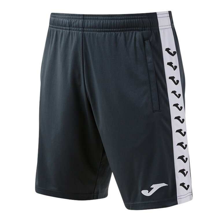 Joma Bermuda Heroic Training Trousers (100% Polyester, with side pockets) short anthracite grey/white men's