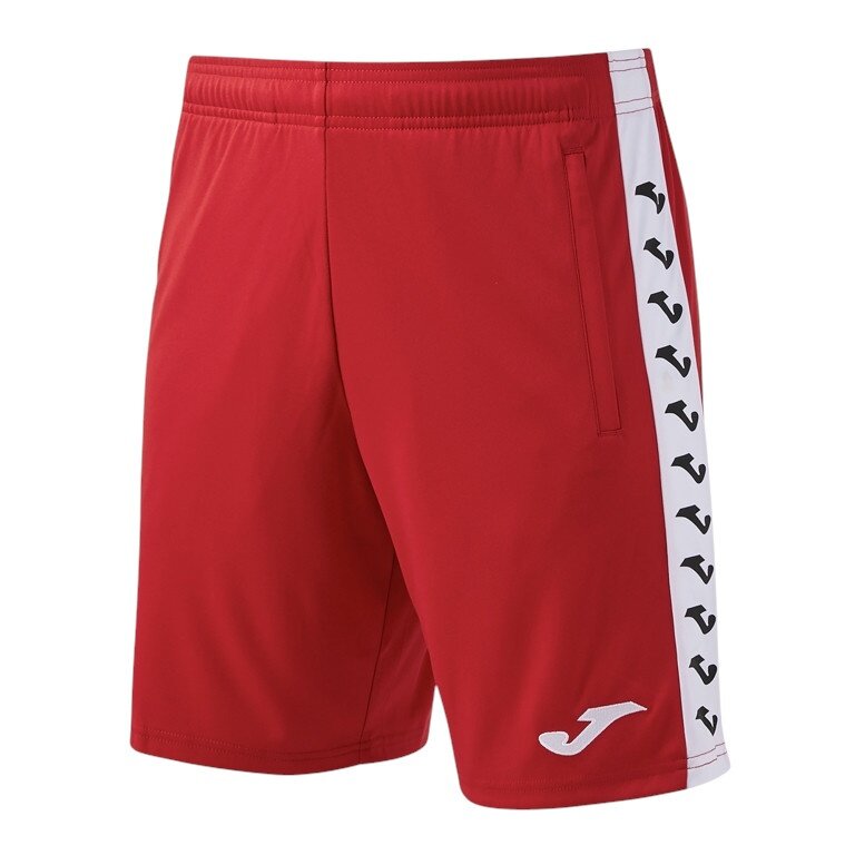 Joma Bermuda Heroic Training Shorts (100% Polyester, with side pockets) red men