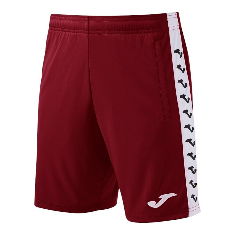 Joma Bermuda Heroic Training Trousers (100% Polyester, with Side Pockets) short burgundy men